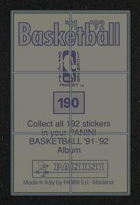 1991 Panini Stickers Michael Jordan #190 MBA AUTH
