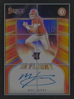 2021 Panini Chronicles Draft Select In Flight Mac Jones ROOKIE AUTO /25 MBA AUTH