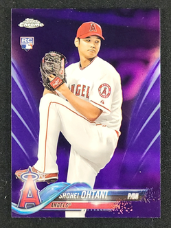 2018 Topps Chrome Purple Refractor Shohei Ohtani ROOKIE /299 #150