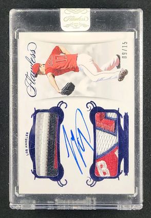 2018 Panini Flawless Dual Sapphire Shohei Ohtani ROOKIE PATCH AUTO /15 MBA AUTH