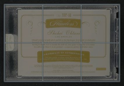 2018 Panini Flawless Dual Sapphire Shohei Ohtani ROOKIE PATCH AUTO /15 MBA AUTH