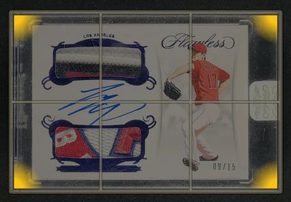 2018 Panini Flawless Dual Sapphire Shohei Ohtani ROOKIE PATCH AUTO /15 MBA AUTH