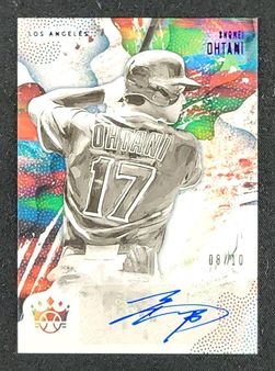 2019 Diamond Kings DK Signatures Purple Shohei Ohtani AUTO /10 #DKS-SO MBA AUTH
