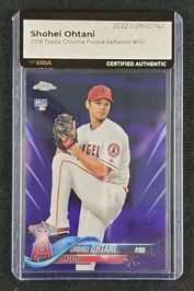 2018 Topps Chrome Purple Refractor Shohei Ohtani ROOKIE /299 #150