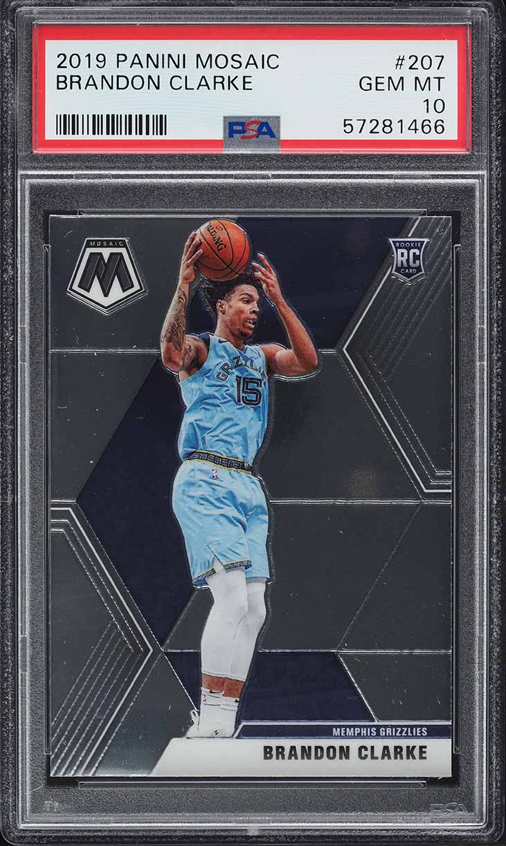 2019 Panini Prizm Brandon Clarke ROOKIE #266 PSA 10 GEM MINT on