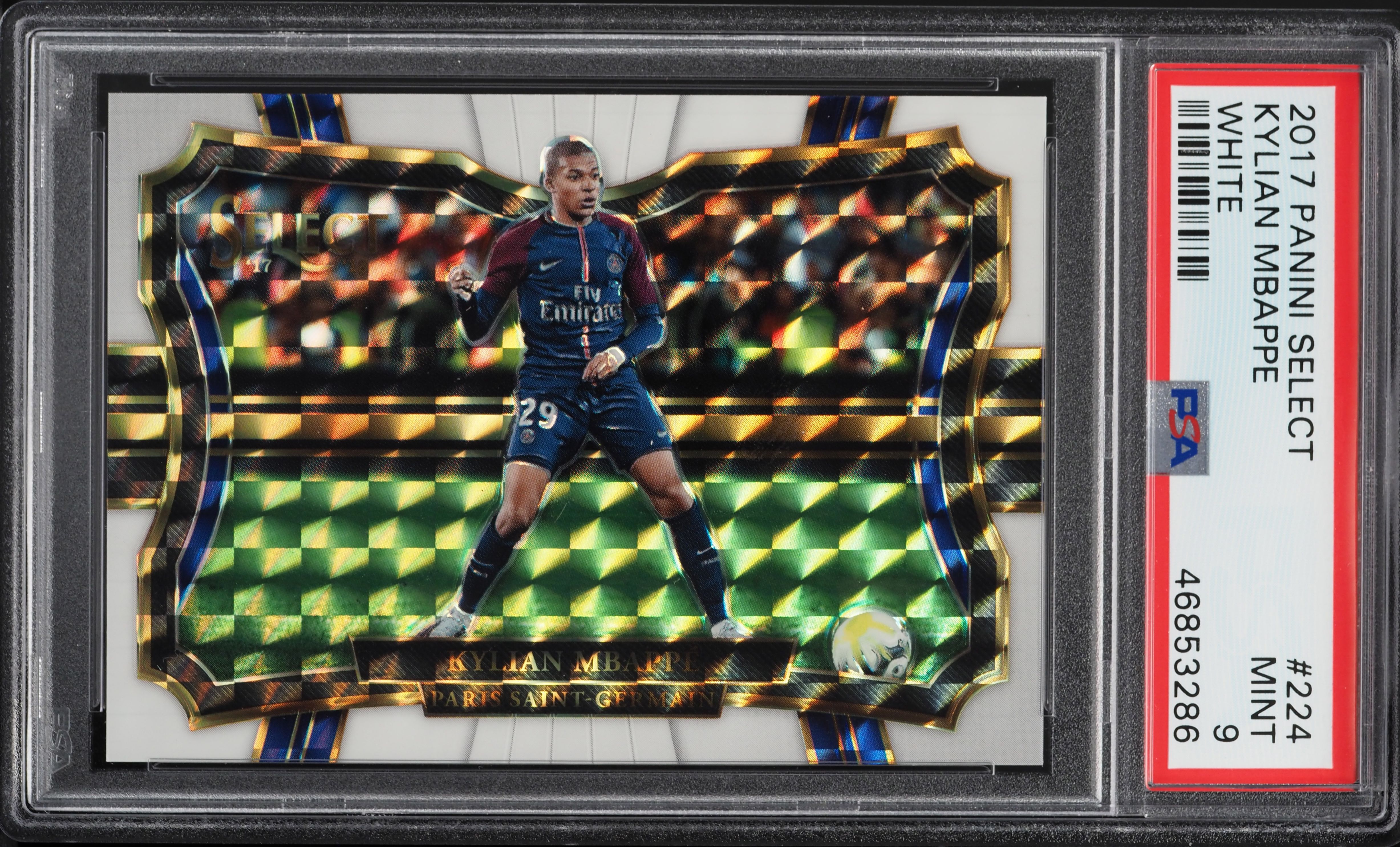 2017 Select Field Level White Prizm Kylian Mbappe ROOKIE /99 #224