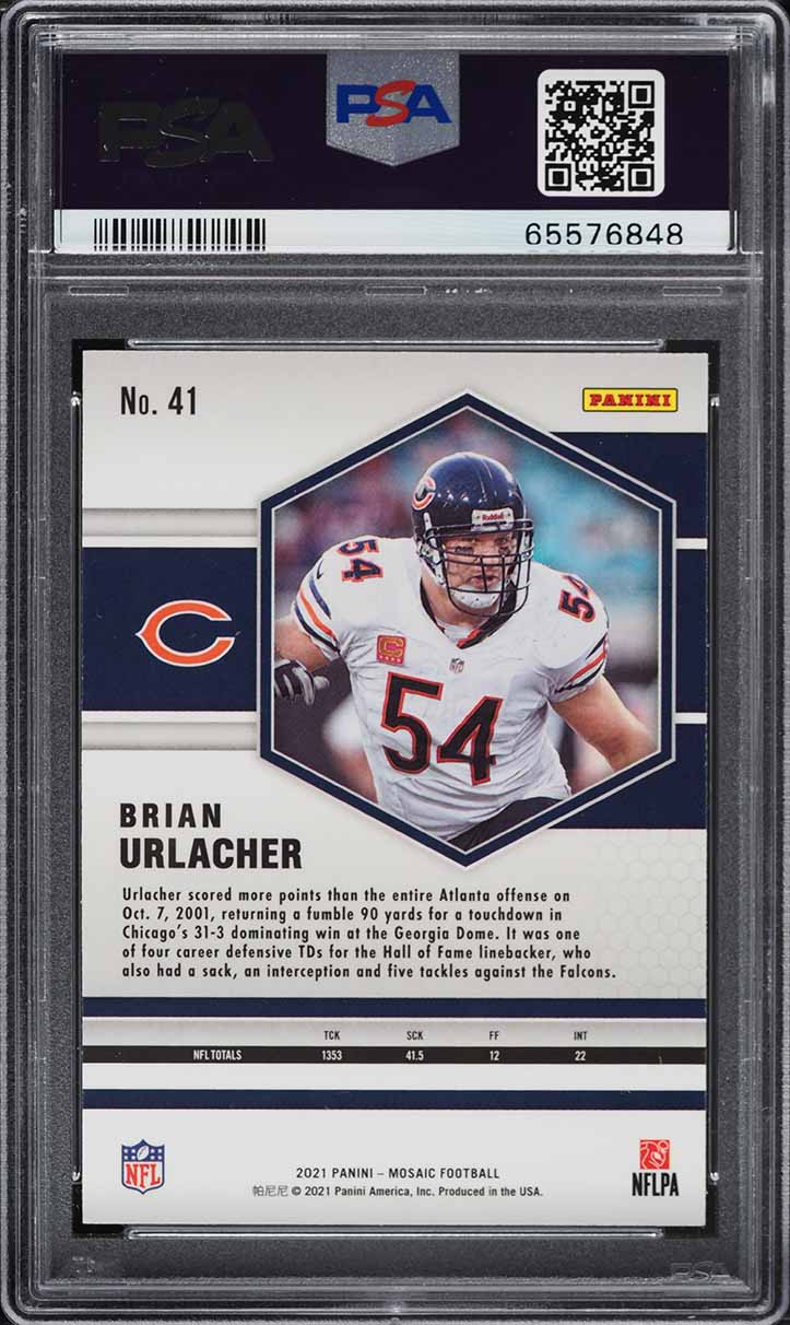 2021 Panini Mosaic Brian Urlacher #41 PSA 4 VGEX
