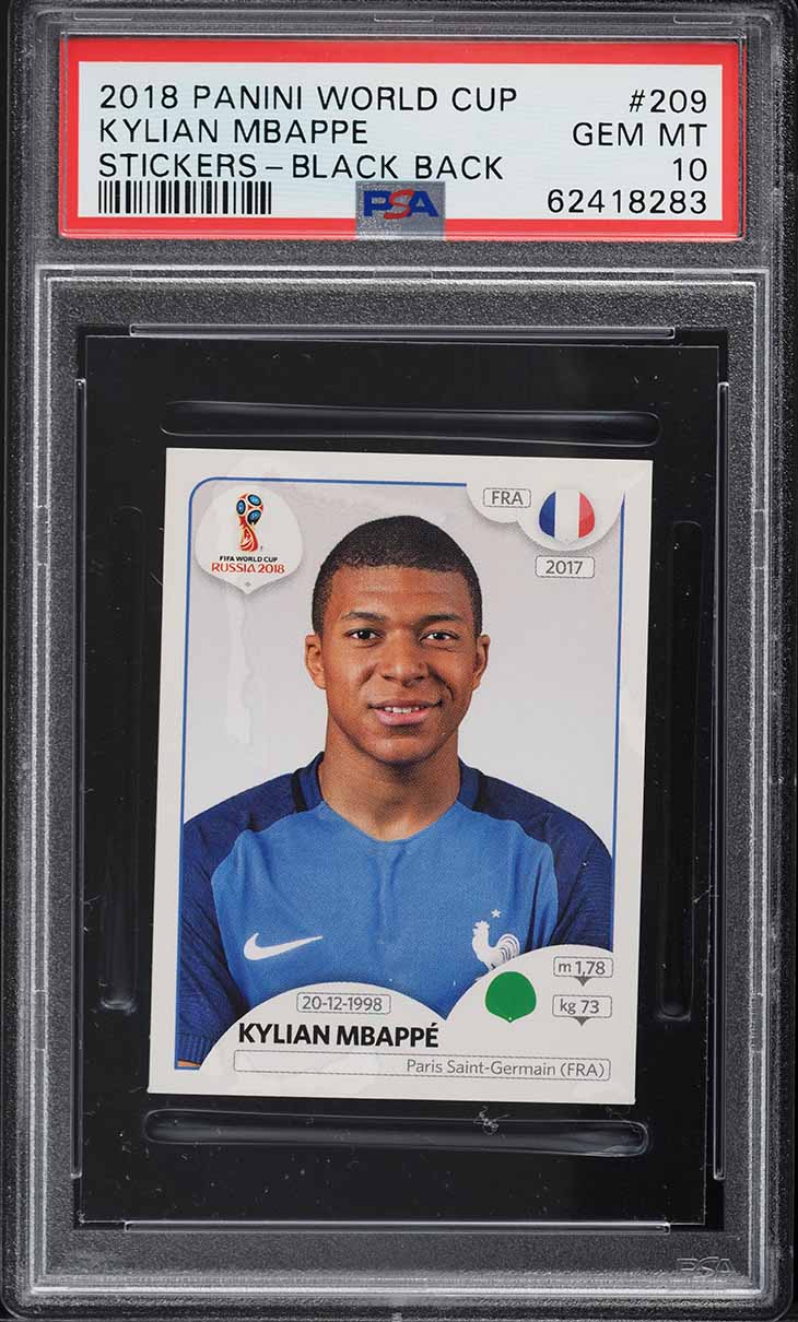 2018 Panini Prizm World Cup Kylian Mbappe ROOKIE #80 PSA 10 GEM
