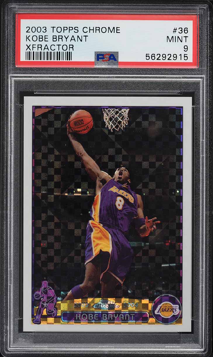 2004 Topps Chrome Kobe Bryant #8 PSA 10 GEM MINT on Fanatics Collect