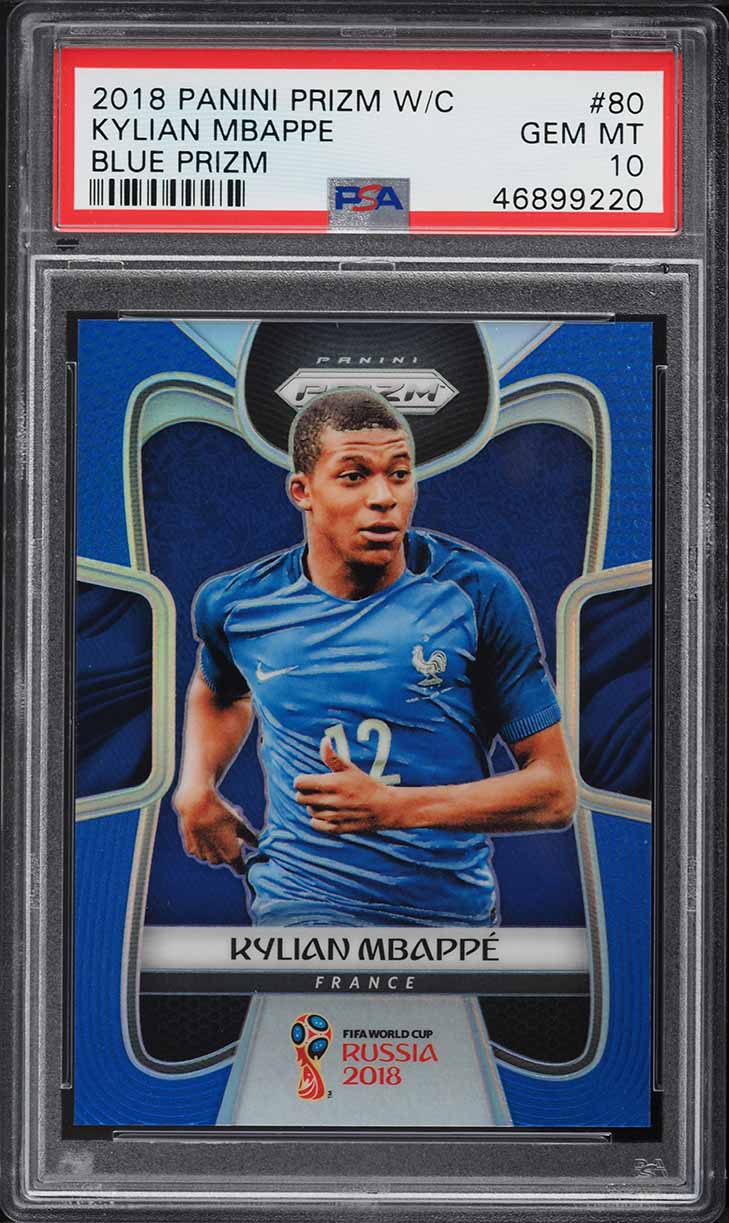 2022 Topps Chrome PSG Kylian Mbappe AUTO /99 #AU-KM CGC AUTH on