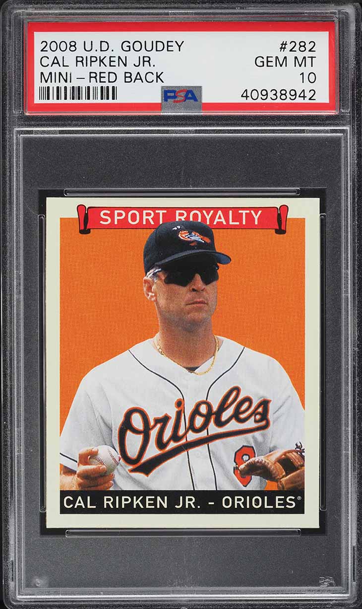 2008 Upper Deck Goudey Mini Red Back Cal Ripken Jr. #282 PSA 10 GEM MINT