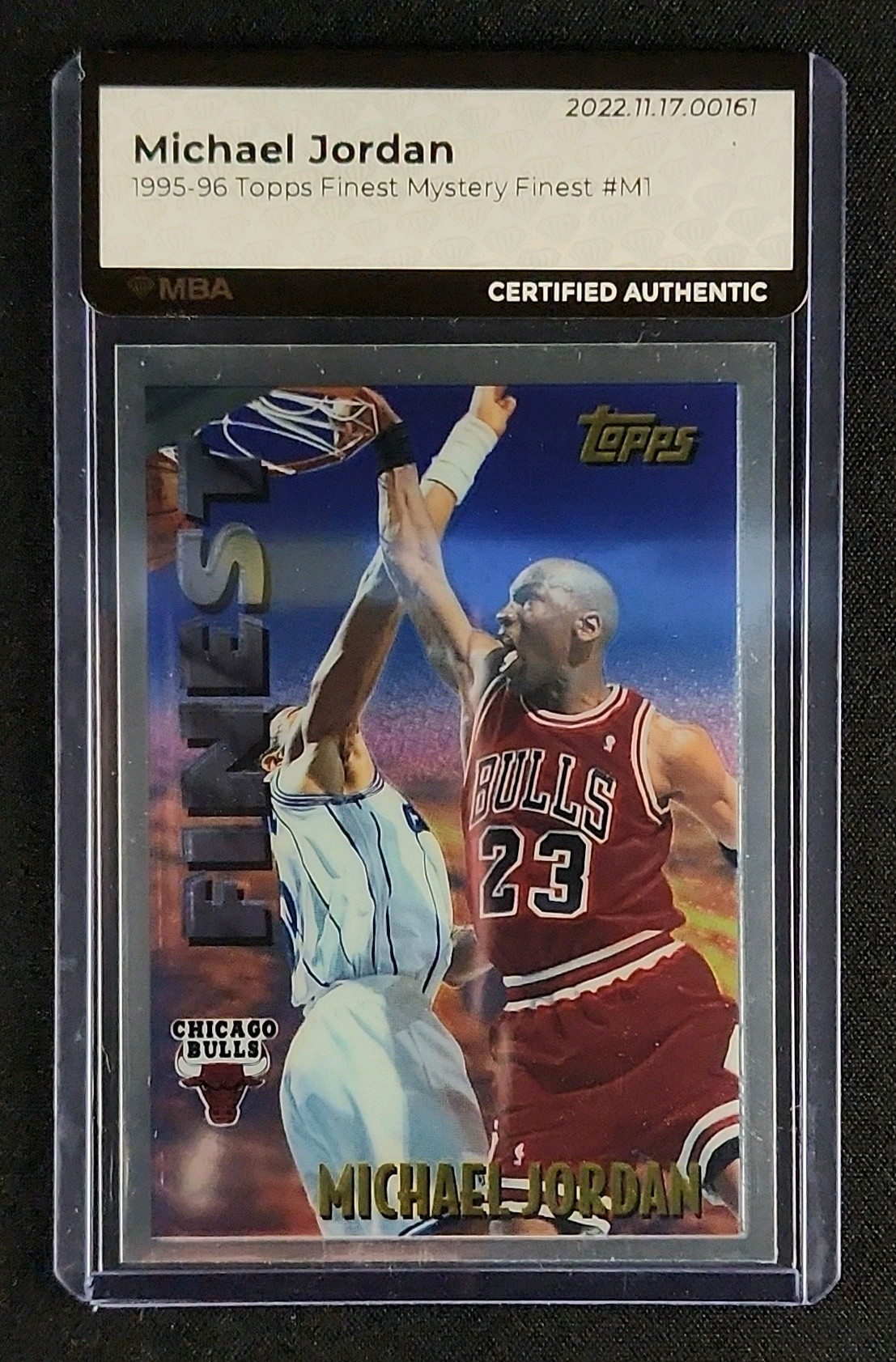1995 Topps Mystery Finest Michael Jordan #M1 MBA AUTH on Fanatics 