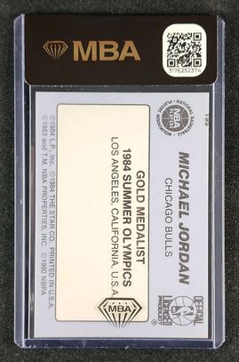 1984-85 Star Basketball Michael Jordan ROOKIE #195 MBA AUTH