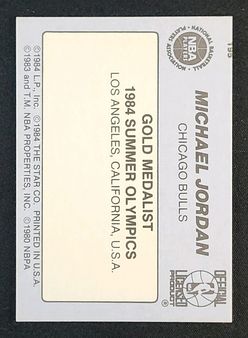 1984-85 Star Basketball Michael Jordan ROOKIE #195 MBA AUTH