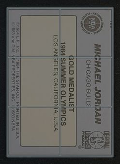 1984-85 Star Basketball Michael Jordan ROOKIE #195 MBA AUTH