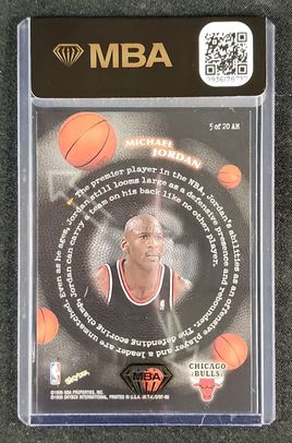 1997 Metal Universe Championship All Millennium Michael Jordan #5 MBA AUTH