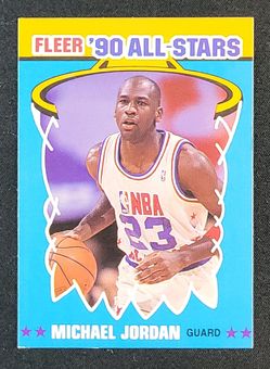 1990 Fleer All-Stars Michael Jordan #5 MBA AUTH