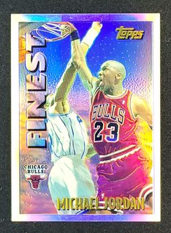 1995 Topps Mystery Finest Refractor Michael Jordan #M1 MBA AUTH on