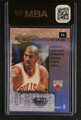 1996 Skybox Premium Michael Jordan #16 MBA AUTH