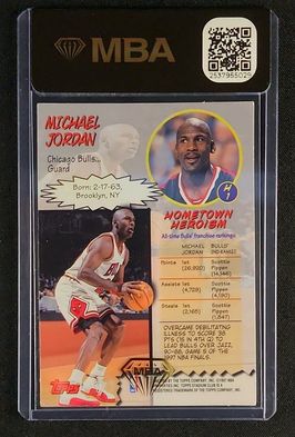 1997 Stadium Club Hardcourt Heroics Michael Jordan #H1 MBA AUTH