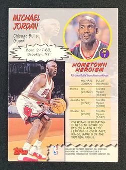 1997 Stadium Club Hardcourt Heroics Michael Jordan #H1 MBA AUTH