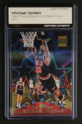 1996 Stadium Club Special Forces Michael Jordan #SF4 MBA AUTH
