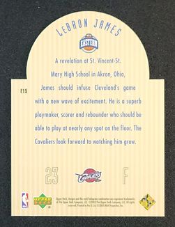 2003 Upper Deck SE Die Cut Future All-Stars LeBron James ROOKIE