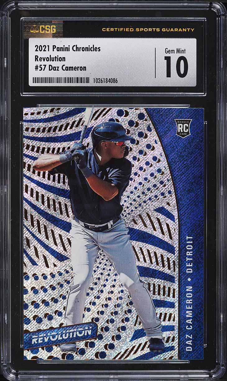 2021 Panini Chronicles Revolution Daz Cameron ROOKIE #57 CSG 10 GEM MINT