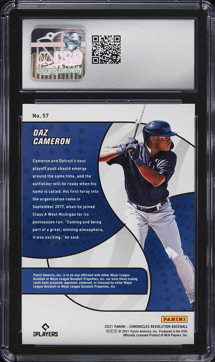 2021 Panini Chronicles Revolution Daz Cameron ROOKIE #57 CSG 10 GEM MINT