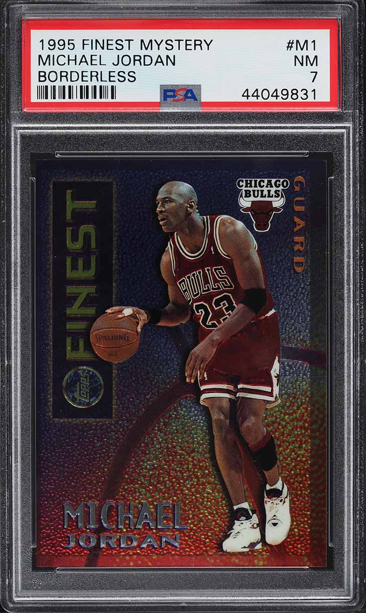 1995 Finest Mystery Borderless Michael Jordan #M1 PSA 7 NRMT