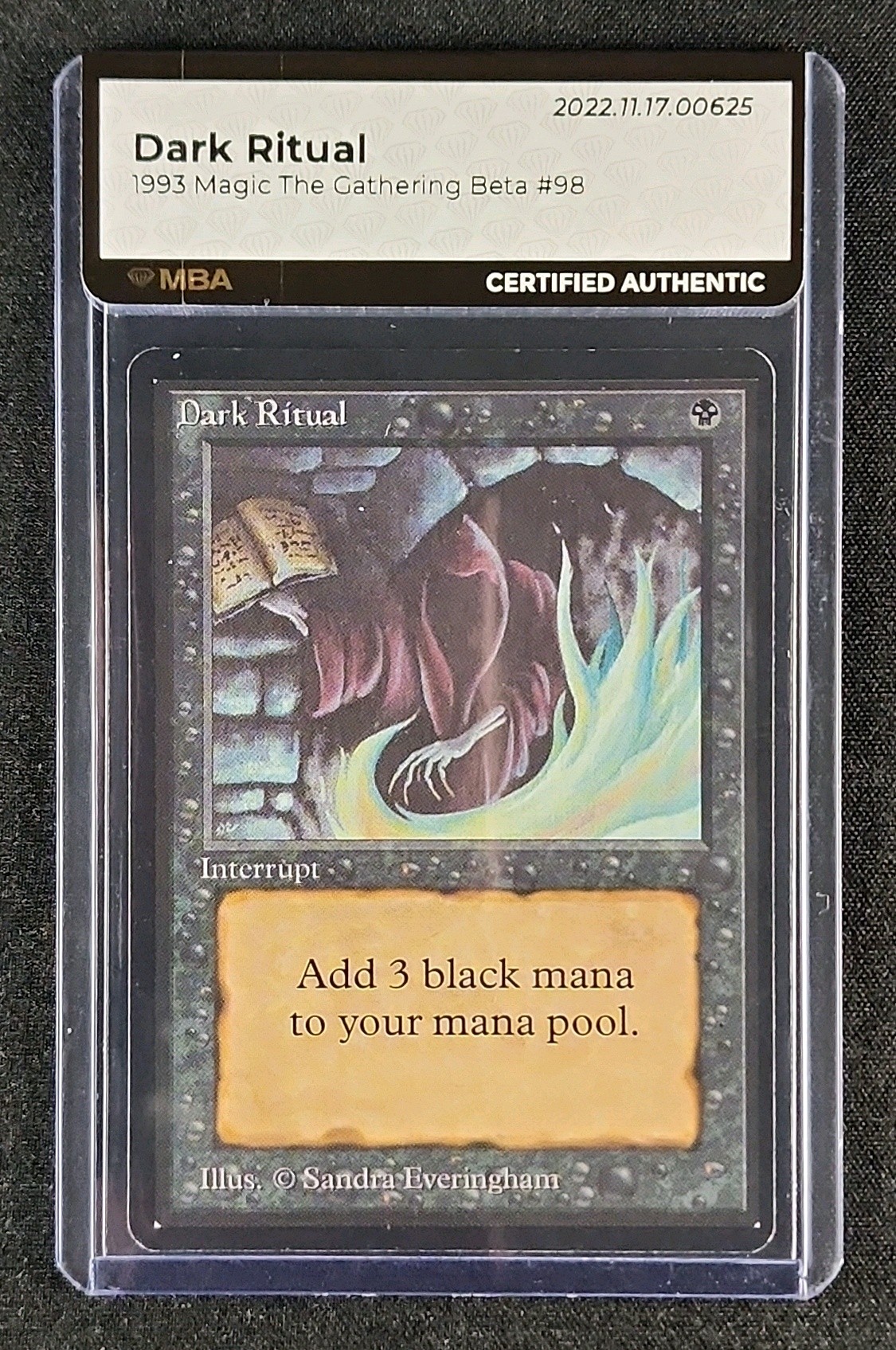 Dark Ritual [Beta Edition] Heavily Played