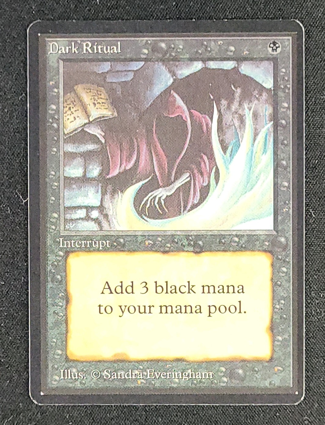 1993 Magic The Gathering MTG Beta Dark Ritual #98 MBA AUTH on
