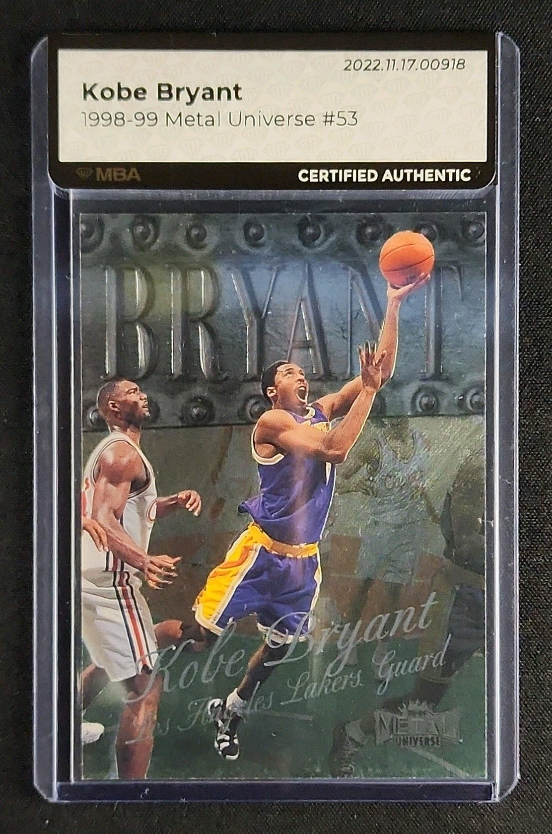 1998 Metal Universe Kobe Bryant #53 MBA AUTH on Fanatics Collect