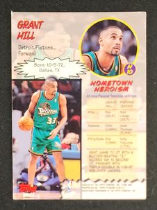 1997 Stadium Club Hardcourt Heroics Grant Hill #H10 MBA AUTH