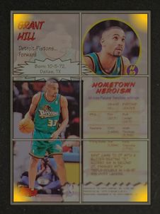 1997 Stadium Club Hardcourt Heroics Grant Hill #H10 MBA AUTH