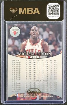 1998 SkyBox Molten Metal Michael Jordan #141 MBA AUTH