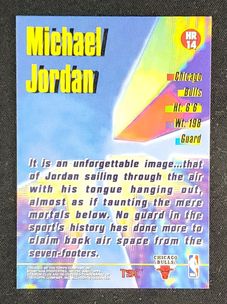 1996 Stadium Club High Risers Michael Jordan #HR14 MBA AUTH