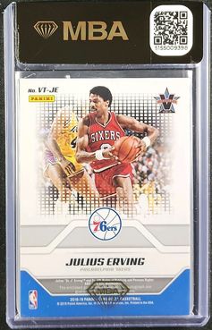 2018 Panini Chronicles Vanguard V-Team Julius Erving PATCH AUTO /49 MBA AUTH