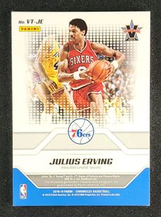 2018 Panini Chronicles Vanguard V-Team Julius Erving PATCH AUTO /49 MBA AUTH