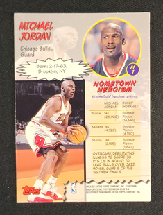 1997 Stadium Club Hardcourt Heroics Michael Jordan #H1 MBA AUTH
