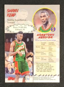 1997 Stadium Club Hardcourt Heroics Shawn Kemp #H5 MBA AUTH