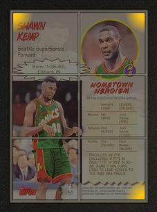 1997 Stadium Club Hardcourt Heroics Shawn Kemp #H5 MBA AUTH