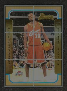 2003 Bowman Rookies & Stars Gold LeBron James ROOKIE #123 MBA AUTH
