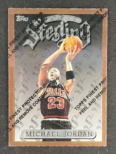 1996 Finest w/ Coating Michael Jordan #50 MBA AUTH