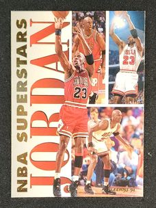 1993 Fleer NBA Superstars Michael Jordan #7 MBA AUTH