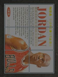 1993 Fleer NBA Superstars Michael Jordan #7 MBA AUTH