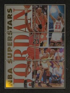 1993 Fleer NBA Superstars Michael Jordan #7 MBA AUTH