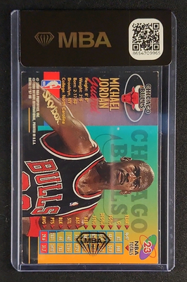 1997 Metal Universe Championship Michael Jordan #23 MBA AUTH