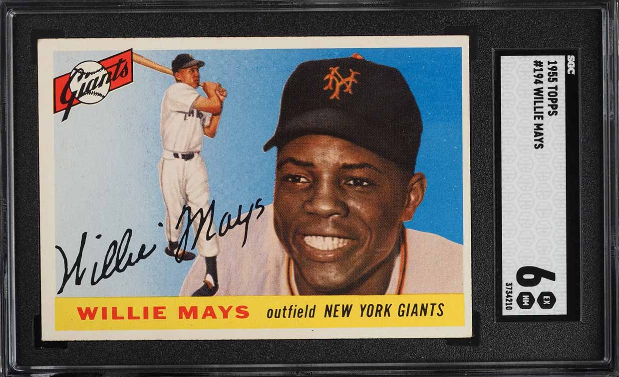 1955 Topps Willie Mays #194 SGC 6 EXMT