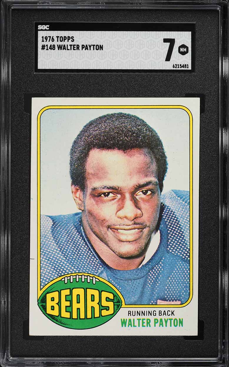 1976 Topps Football Walter Payton ROOKIE #148 SGC 7 NRMT